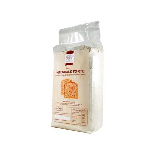 Farina integrale di grano tenero in confezione da 1 kg prodotta dal molino Enrici