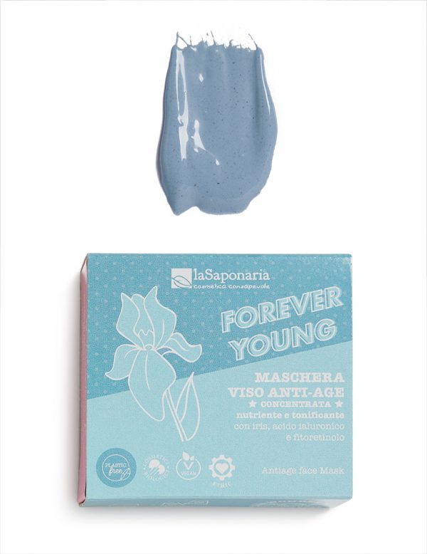 forever young maschera viso anti-age wonder pop la saponaria cosmetico naturale packaging sostenibile