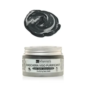Maschera viso purificante solida Bye Bye Impurità con carbone vegetale e acido azelaico